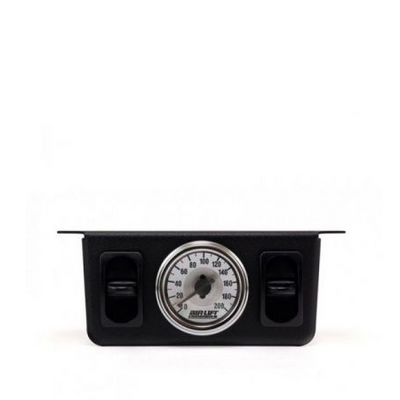 Air Lift 26229 - Manomètre à double aiguille 200 psi avec deux interrupteurs pneumatiques à palette