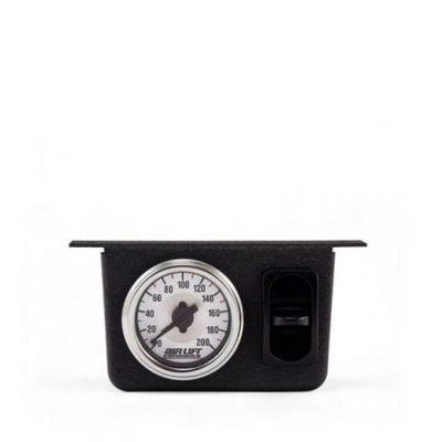 Air Lift 26161 - Manomètre à aiguille unique 200 psi avec un interrupteur pneumatique à palette