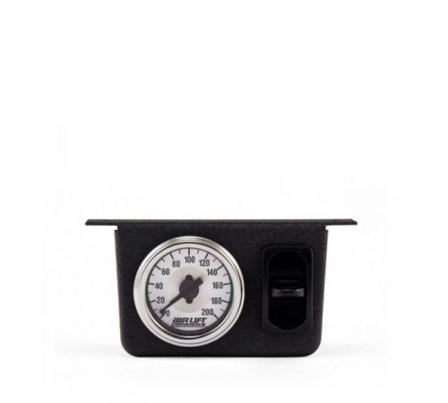 Air Lift 26161 - Manomètre à aiguille unique 200 psi avec un interrupteur pneumatique à palette