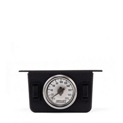 Air Lift 26157 - Jauge à double aiguille 200 psi avec deux interrupteurs électriques à palette