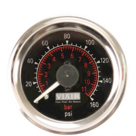 Viair - Double manomètre analogique 0-160 psi